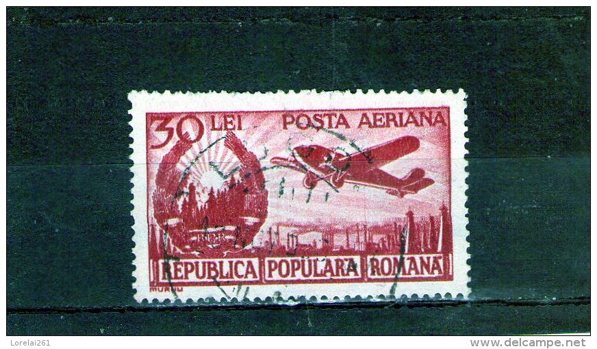 1950 - Serie Courante / Embleme De La Republique Et Avion Yv No 56 - Oblitérés