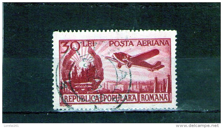 1950 - Serie Courante / Embleme De La Republique Et Avion Yv No 56 - Oblitérés