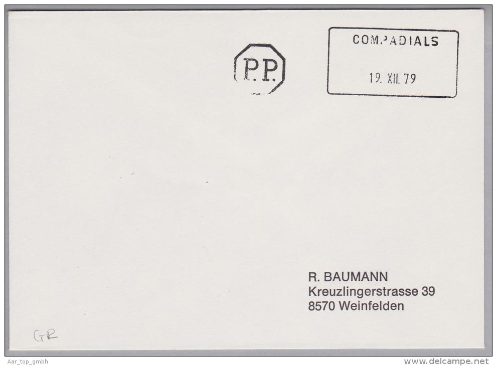 Heimat GR Compadials 1979-12-19 Aushilfsstempel Auf Sammlerbrief - Storia Postale