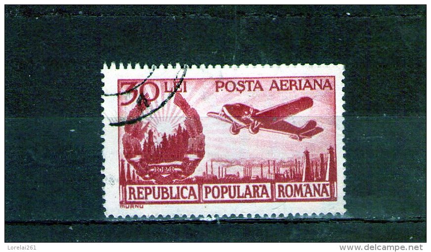 1950 - Serie Courante / Embleme De La Republique Et Avion Yv No 56 - Oblitérés