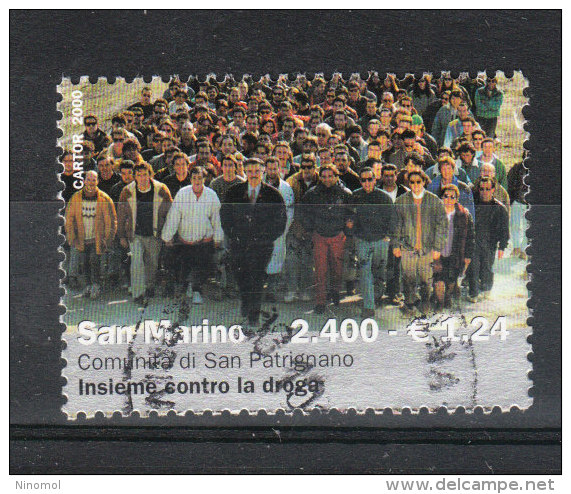 San Marino    -   2000.  Lotta Alla Droga .  Comunità  San Patrignano. Fight Against Drugs. High Value. - Drugs