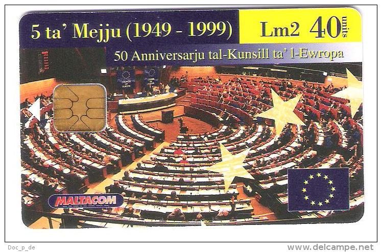 Malta - Malte - 50th Anniversary/Council Of Europe - Malta