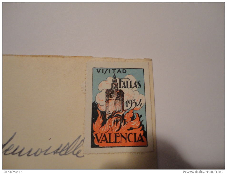 VALENCIA. - . VISITAD FALLAS 1934 - Used Stamps