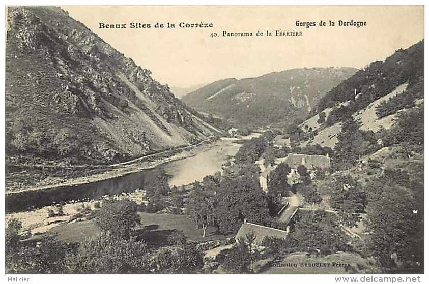 Corrèze -  A26 - La Ferrière - Gorges De La Dordogne - Panorama - Carte  Bon état - - Other & Unclassified