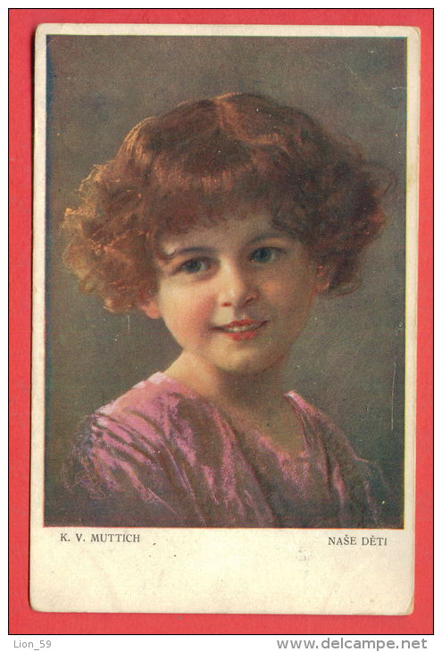 135423 / Czech Illustrator C.V.MUTTICH - NASE DETI , CUTE YOUNG GIRL - MK 247-2 VKKV - Muttich, C.V.