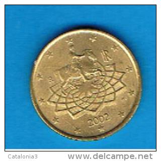 ITALIA -  50 Cents - Centimos De Euro 2002 - Italie