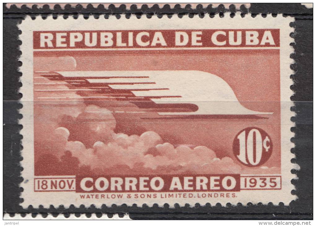 CUBA  1936  10 C   AIR   MH - Neufs
