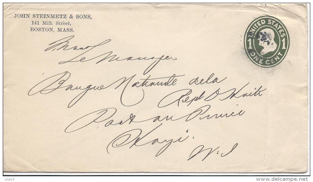 1c Vert Cachet Illisible Pour Port Au Prince - 1901-20