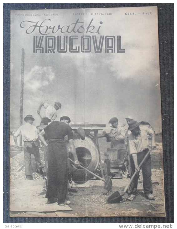 HRVATSKI KRUGOVAL, NDH BROJ 2  1942 - Autres & Non Classés