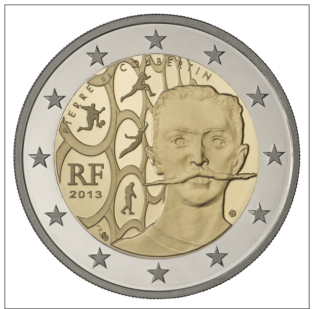 2 Euro COMMEMORATIVE FRANCE 2013 Pierre De Coubertin  DISPO DE SUITE - Francia