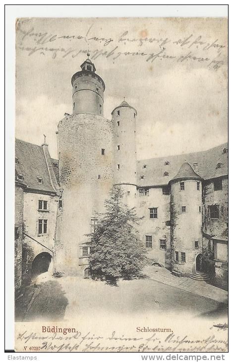 =DE AK  1906 BUDINGEN SCHLOSS - Kreis Merzig-Wadern