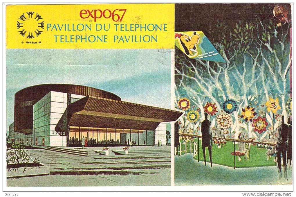 CANADA - MONTREAL - EXPO 67 - ATTRACTIONS DU TELEPHONE - VOYAGEE - CACHET EXPO - 1967. - Montreal