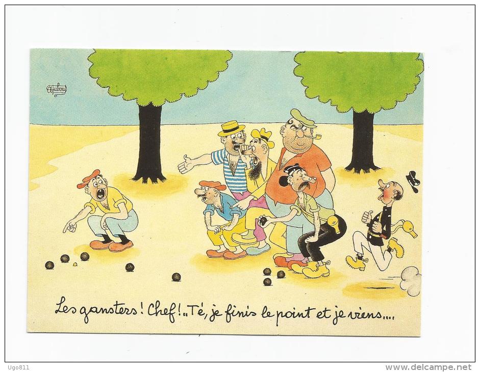 Les Gansters !  Chef !..Té, Je Finis Le Point Et Je Viens...    D.52 - Aquarelle D'Albert DUBOUT - 1950 - Dubout