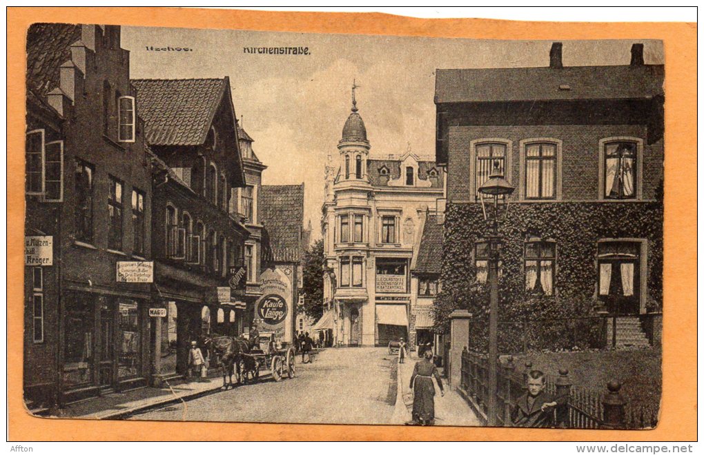Itzehoe Kirchenstrasse 1910 Postcard - Itzehoe