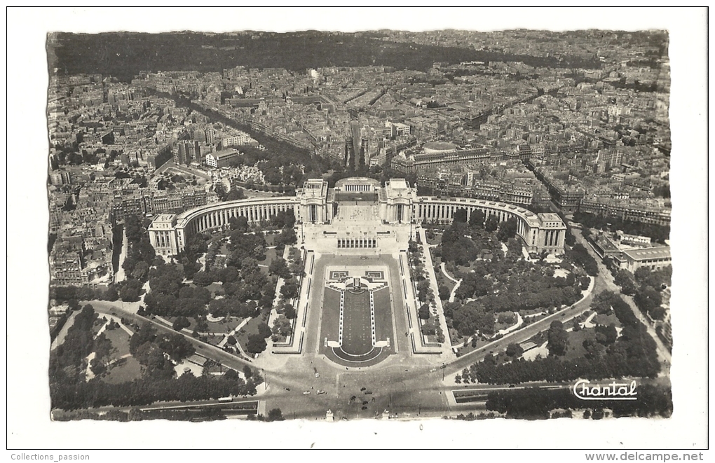 Cp, 75, Paris, Vue Panoramique Vers Le Palais De Chaillot, écrite - Altri & Non Classificati