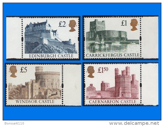 GB 1992-0005, Castles, A Complete Range Of 4 Stamps, MNH - Unused Stamps