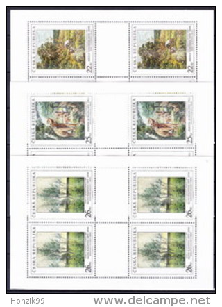 ** Tchéque République 2005, Mi Klb. 451-3 Les Feuilles, (MNH) - Blocks & Sheetlets