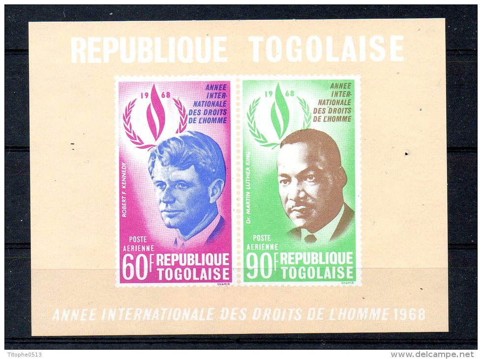 TOGO. BF 35 De 1969 (neuf Sans Charnière : MNH). Année Internationale Des Droits De L'Homme/Luther King/Robert Kennedy. - Martin Luther King