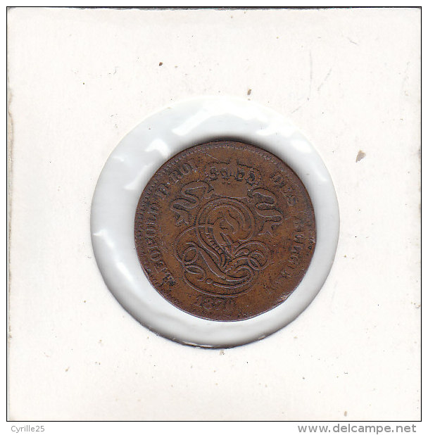 2 CENTIMES Cuivre Léopold II 1870 FR - 2 Cent