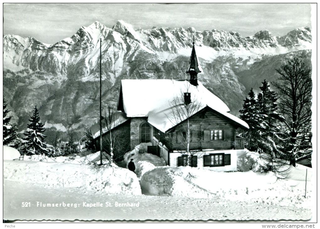 N°35323 GF -cpsm Flumserberg Kapelle St Bernhard- - Flums