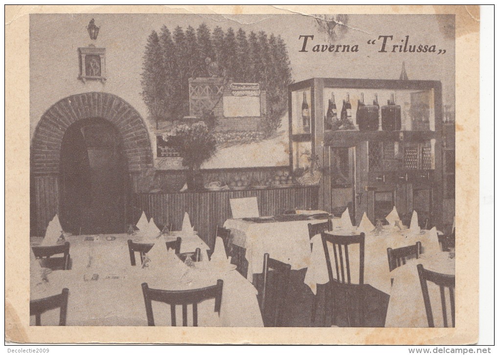 B76446 Roma Resturant Tacerna Trilussa  2 Scans - Cafés, Hôtels & Restaurants