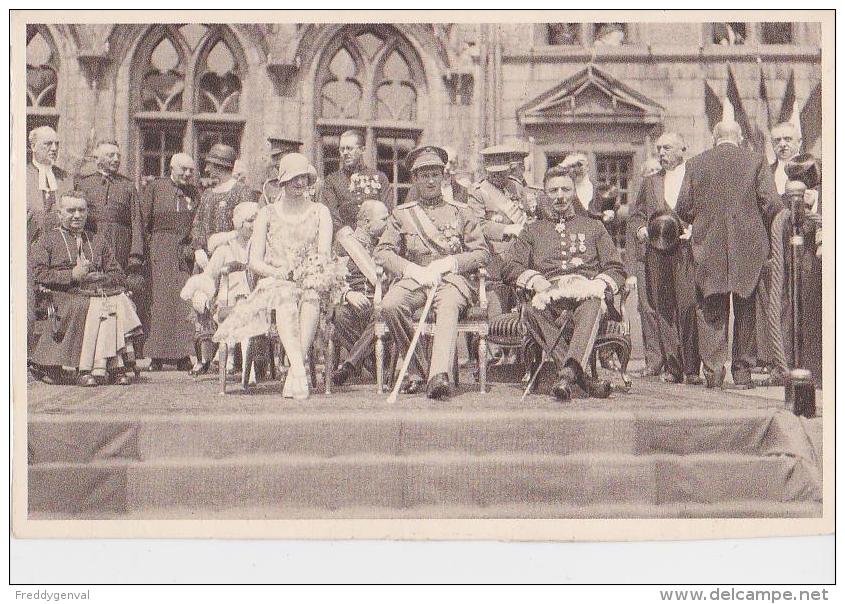 JOYEUSE ENTREE A MONS 1928 DUC ET DUCHESSE DE BRABANT HOTEL DE VILLE - Inaugurations