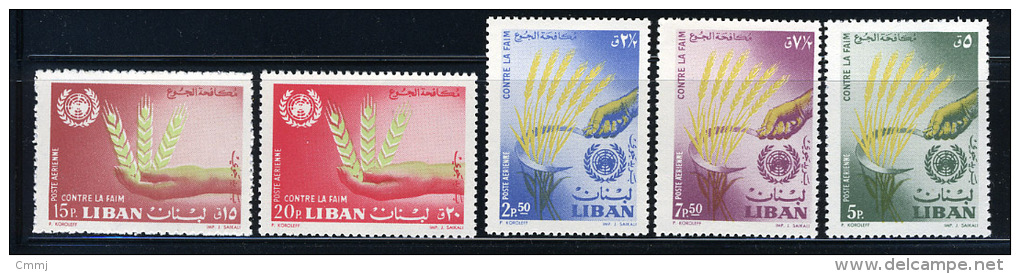 1963 - LIBANO - LEBANON - Scott Nr.  C367/C371 - Mi 819/823 -  NH - (S12102013.....) - Libano