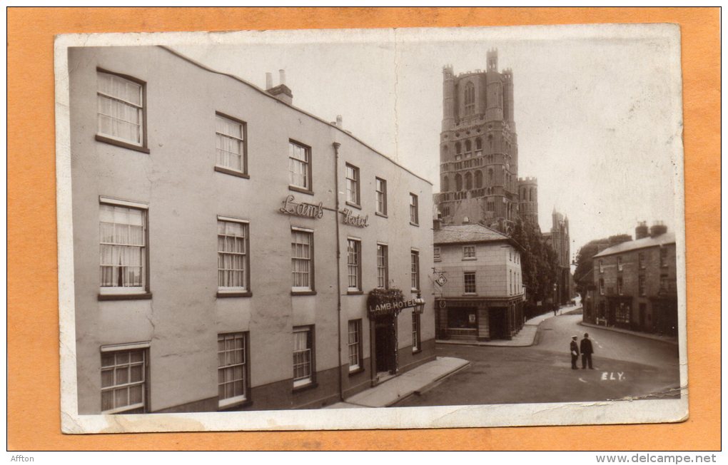 Ely Lamb Hotel Old Real Photo Postcard - Ely