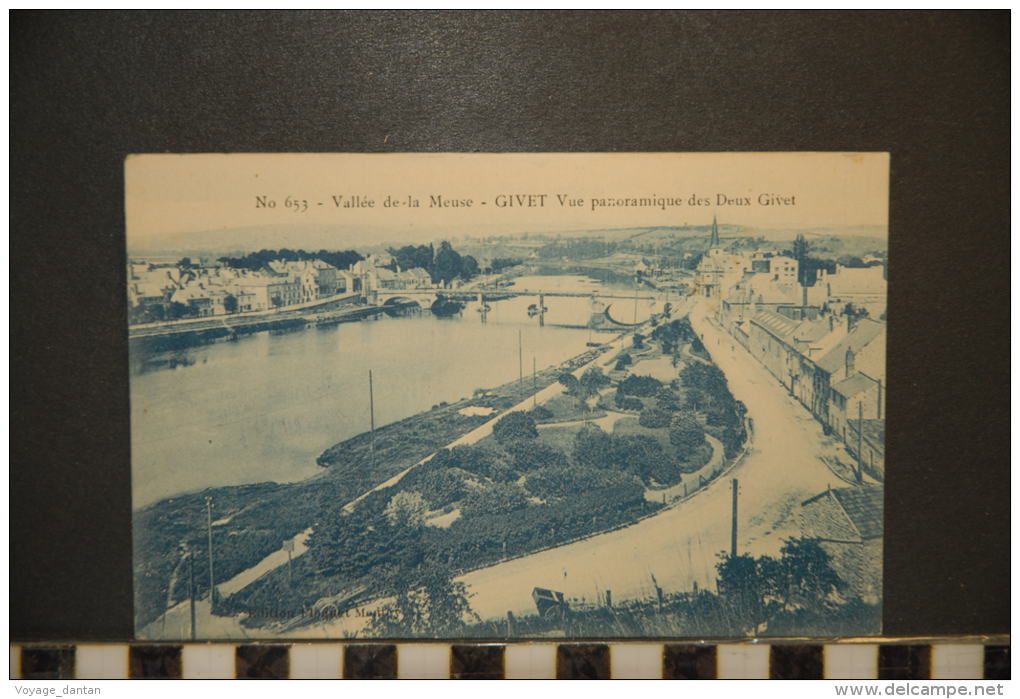 CP, 08, Vallée De La Meuse Givet Vue Panoramique Des Deux Givets N°653 Edition Floquet TRES RARE - Givet