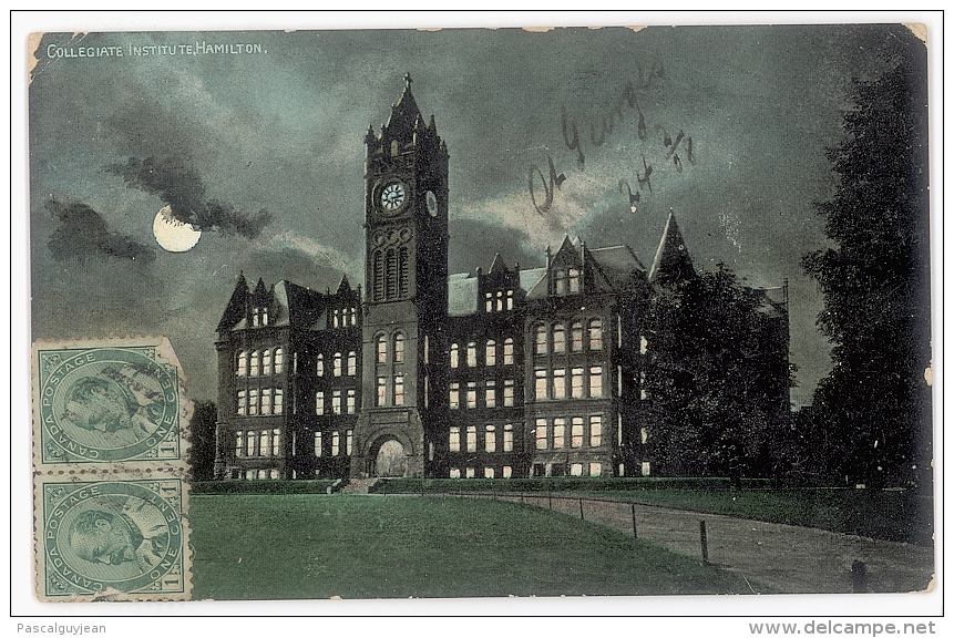 CPA HAMILTON - COLLEGIATE INSTITUTE - EFFET DE NUIT - Hamilton