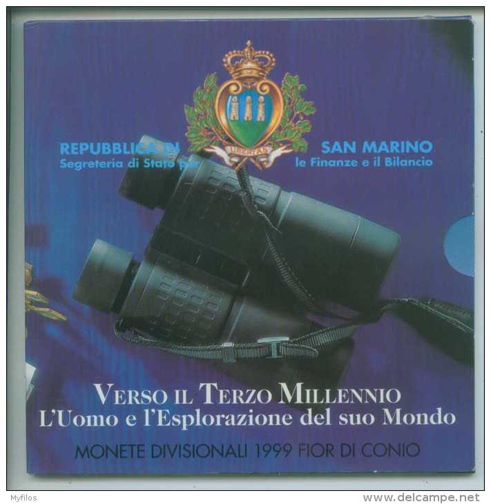 1999 SAN MARINO CONFEZIONE ZECCA L'UOMO VERSO IL TERZO MILLENNIO - San Marino