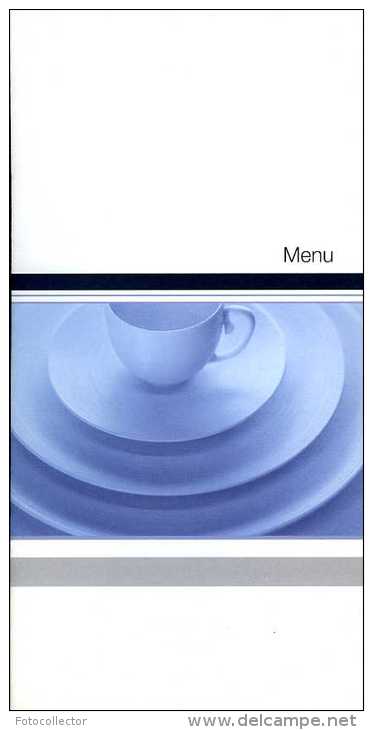 Air France Menu Classe Affaire Décembre 2001 - Menükarten