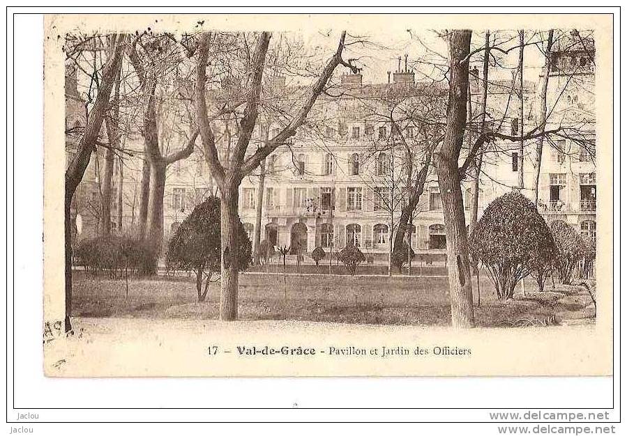 VAL DE GRACE, PAVILLON ET JARDIN DES OFFICIERS  REF 15206 - Santé, Hôpitaux