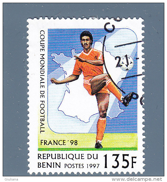 Rep. Benin  1997  Mi 919 Used   Mondiali Francia 98 - Bénin – Dahomey (1960-...)