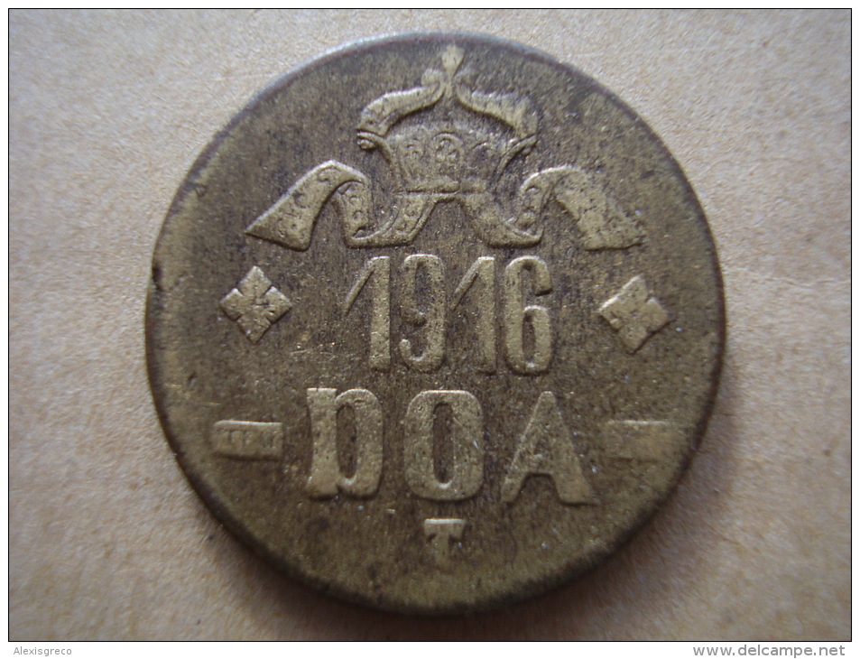 DOA  1916 EMERGENCY TABORA COINS 20 HELLER BRASS TYPE B - B . - Deutsch-Ostafrika