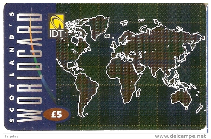 TARJETA DE IDT DEL REINO UNIDO DE 5 LIBRAS - BT Global Cards (Prepagadas)