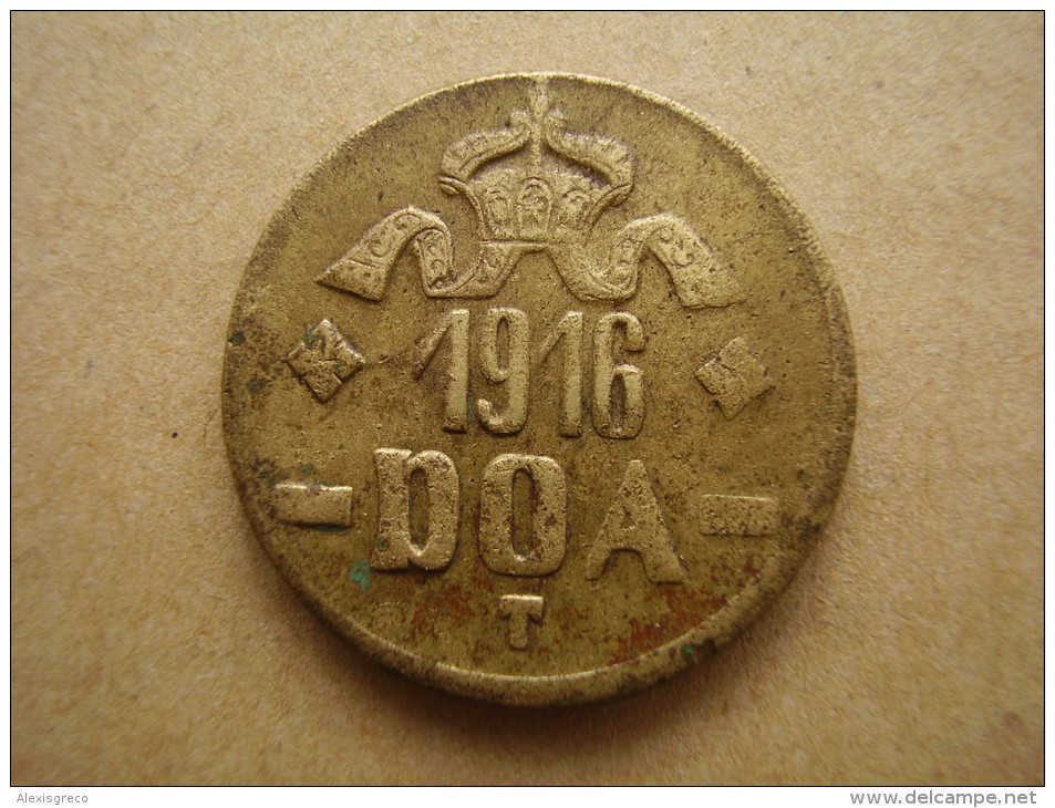 DOA  1916 EMERGENCY TABORA COINS 20 HELLER BRASS TYPE B - B . - German East Africa