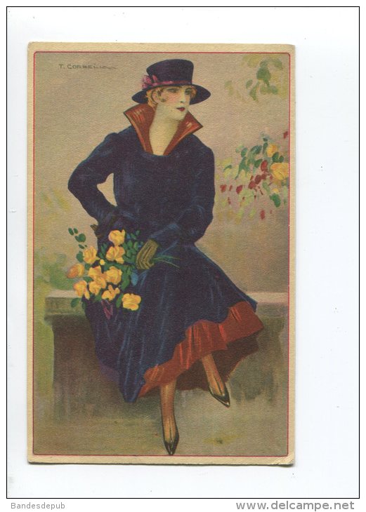 ART DECO CPA CORBELLA FEMME CHAPEAU - Corbella, T.