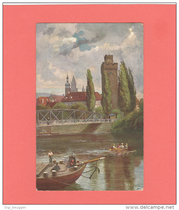 AK / 105 Jahre Alt / Heilbronn - Partie Am Neckar Mit Dem Götzenturm / Kunstkarte / Gelaufen 1917 / Farbig / Hochformat - Heilbronn