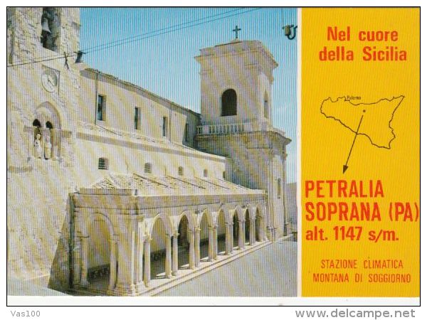 CPA PETRALIA SOPRANA- MOUNTAIN RESORT, CATHEDRAL - Altri & Non Classificati