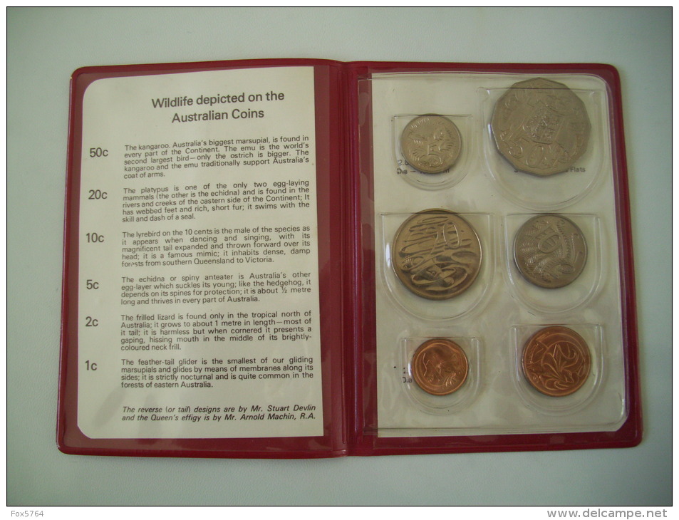 LOT 6 MONNAIES / SET AUSTRALIE / AUSTRALIAN MINT / 1978 - Collezioni