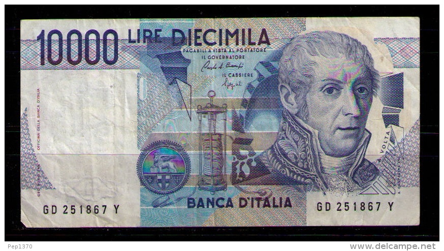 ITALIA - 10000 LIRE - VOLTA - USADO - 10.000 Lire