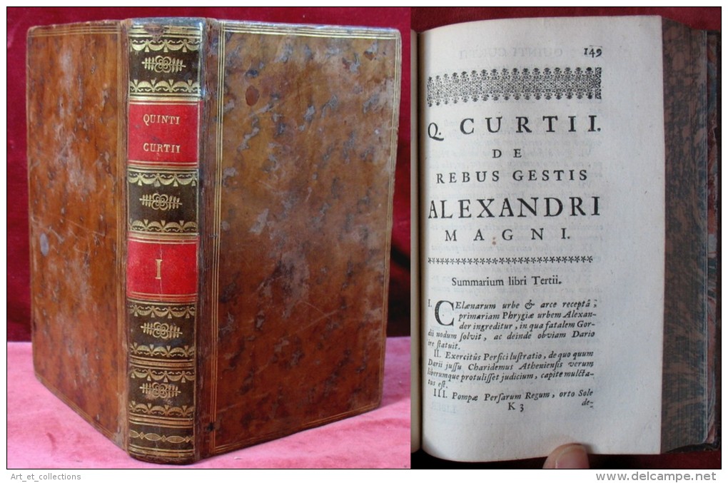 Histoire D’Alexandre Le Grand  -  Tome 1 /  Quinte Curce  / Alberts & Van Der Kloot 1727 / Texte Latin - 1701-1800