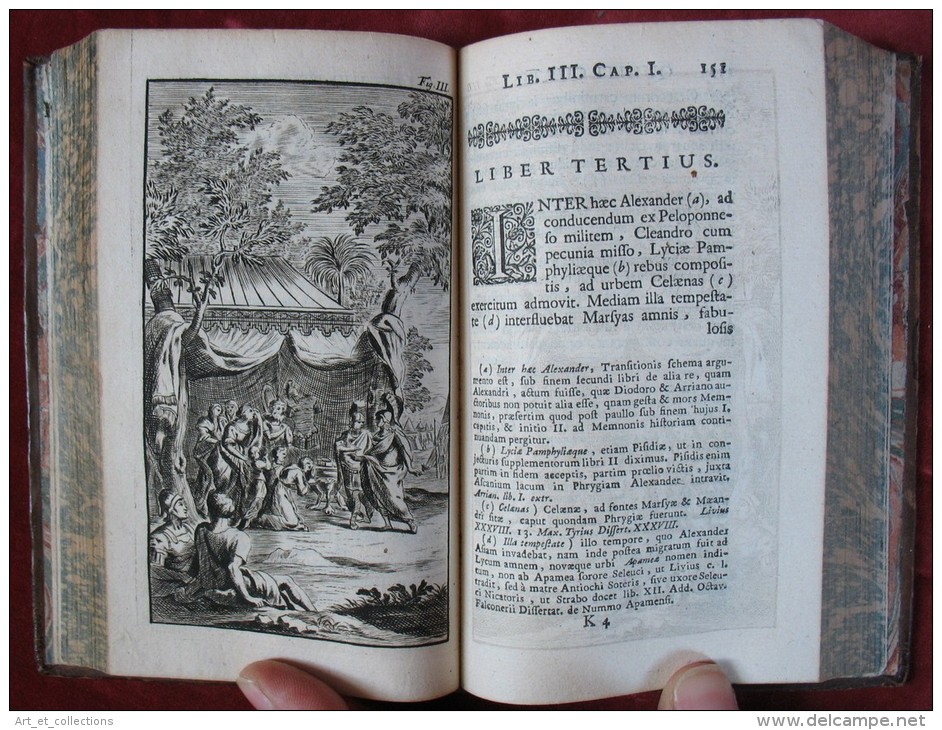 Histoire D’Alexandre Le Grand  -  Tome 1 /  Quinte Curce  / Alberts & Van Der Kloot 1727 / Texte Latin - 1701-1800