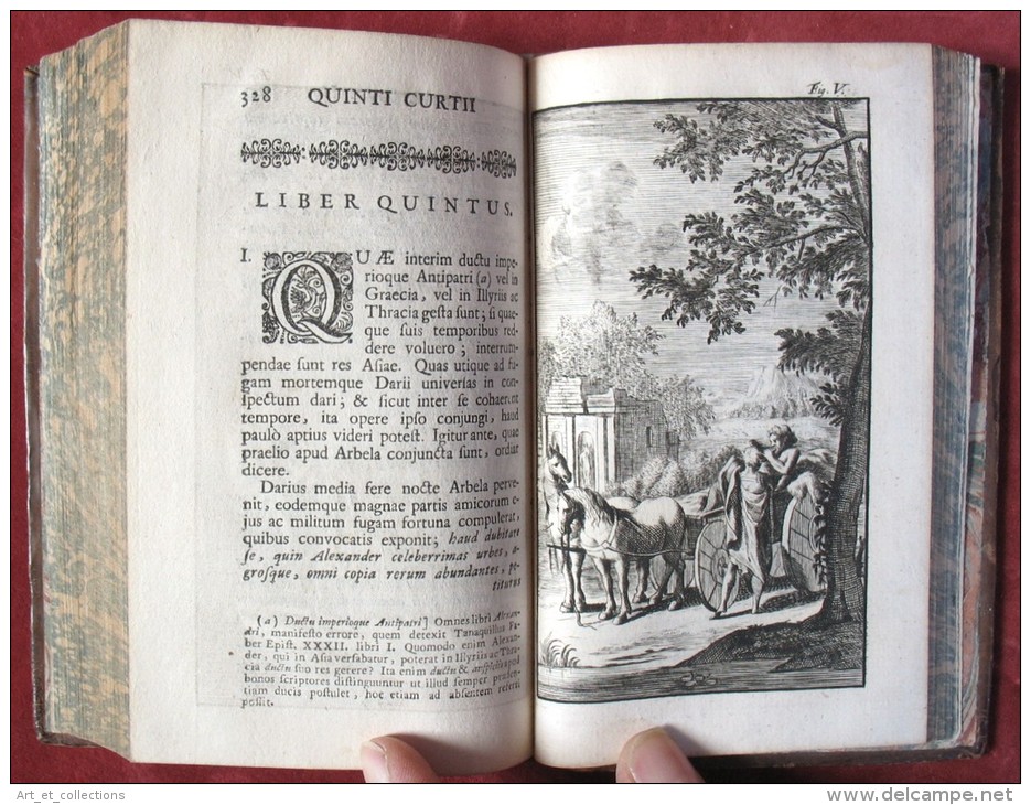 Histoire D’Alexandre Le Grand  -  Tome 1 /  Quinte Curce  / Alberts & Van Der Kloot 1727 / Texte Latin - 1701-1800