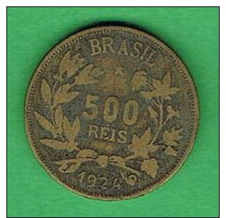 X357 Brasil 500 Réis 1924 - Brasile