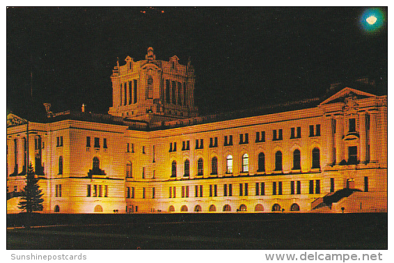 Canada Legislative Buildings At Night Regina Saslatchewan - Autres & Non Classés