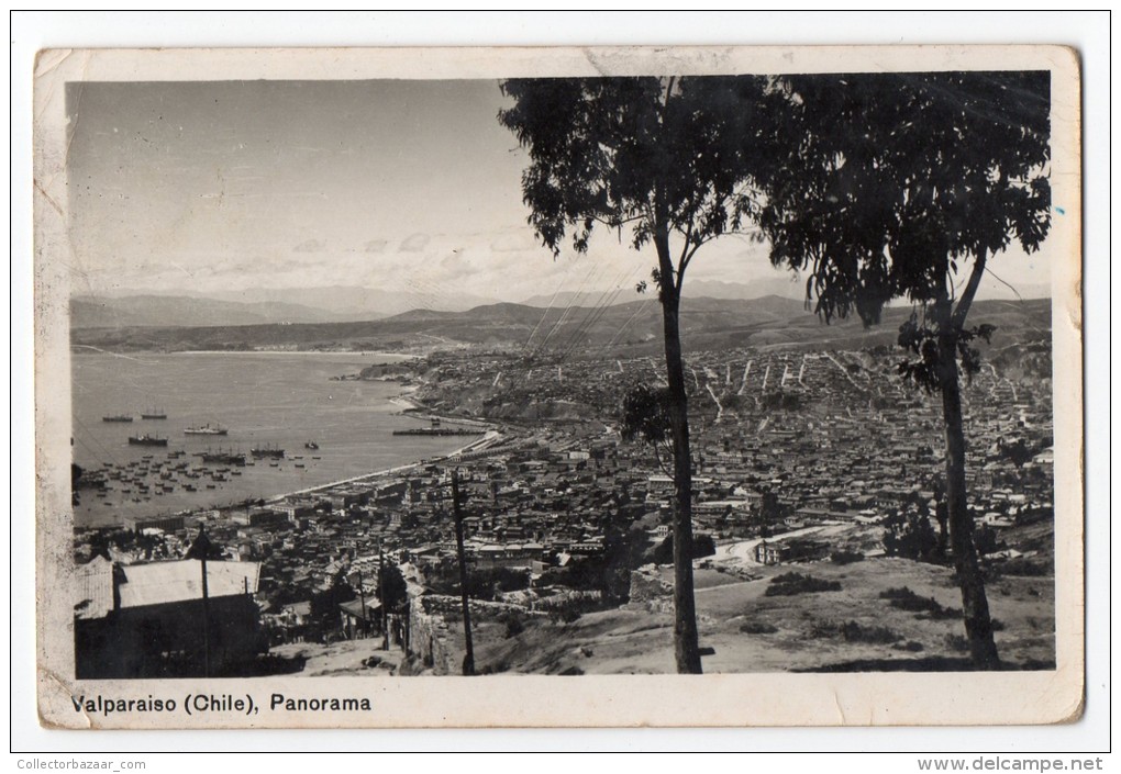 Chile Valparaiso Tarjeta Postal Foto  Real Photo  Vintage Original Postcard Cpa Ak (W3_2930) - Chile