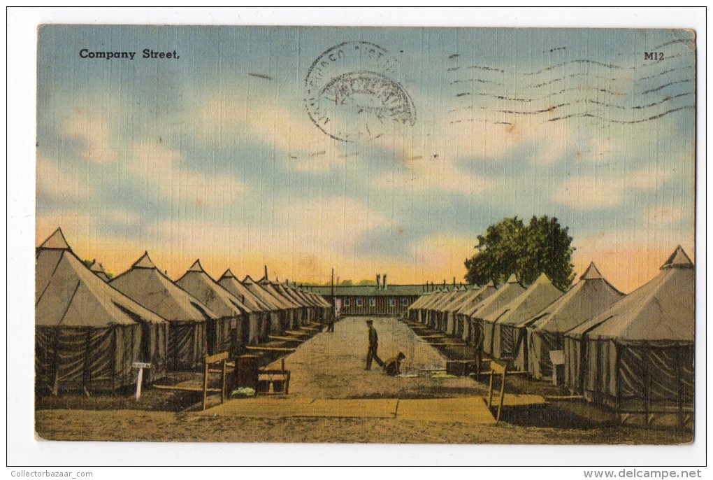 Company Street Usa Military  Vintage Original Postcard Cpa Ak (W3_2944) - Barracks