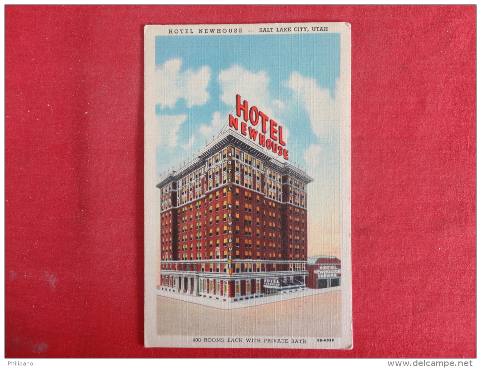 Salt Lake City,UT--Hotel Newhouse--not Mailed--PJ 296 - Altri & Non Classificati